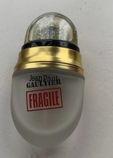 Rare Jean Paul Gaultier FRAGILE Snow Globe 25 ml Bottle Empty Used