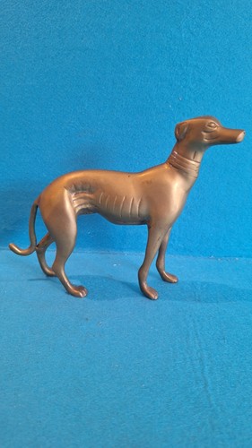 Brass dog ornament - brass,