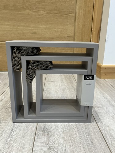 Grey set wooden floating - 3,