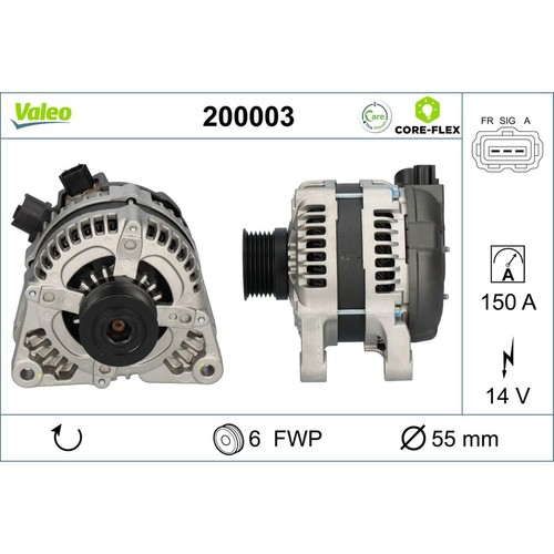 Valeo val200003 alternator - valeo,
