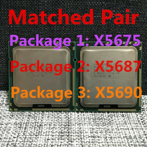 Matching pair intel xeon x5670 - matching,