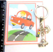Driving School gift Congratulations on Passing Driving Test Key Ring Gift +Card