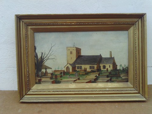 Antique framed 1875 victorian - framed,