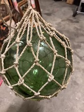 12 inch vintage Green Glass