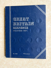 Whitman 1937 to 1967  Sixpence Folder with 39  Coins