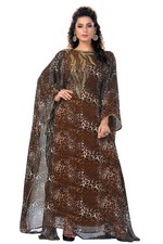 Dubai Abaya Maxi Dress Printed