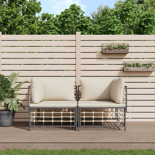 Corner sofa anthracite - corner, poly