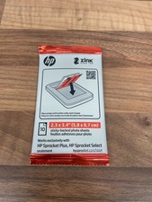 HP Sprocket Premium Zink Photo Paper 2.3x3.4" (10 Sheets) Sticky-Backed Paper