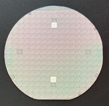 VINTAGE 4 INCH SILICON SEMICONDUCTOR INTEGRATED CIRCUIT WAFER