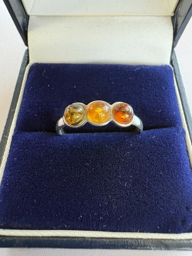 Sterling silver three - three, colour