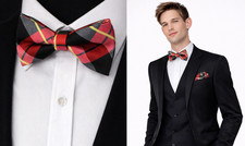 Tartan Men's Bow Tie Hanky