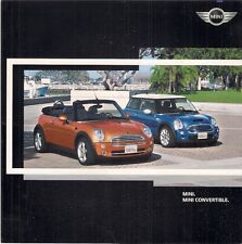 Mini Hatchback Convertible 2004 UK Market Foldout Brochure One D Cooper Cooper S