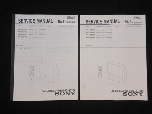 Sony service manual - sony, ra-6