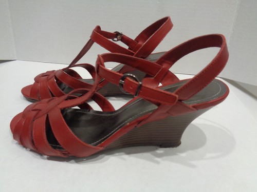 Ladies red leather - red,