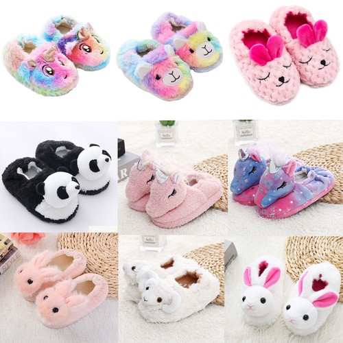 Girls winter unicorn slippers - girls,