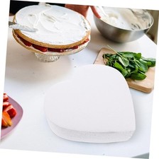  2 Pcs Cake Model ❤️ Heart ❤️ Shaped Moulds Polystyrene Dummies for Decorating