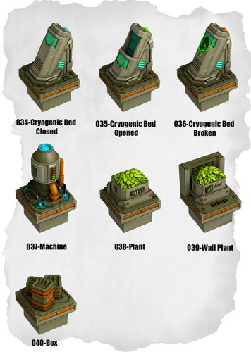 Sci tiles cryogenic pods - sci, &