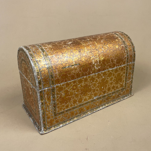 Kashmiri paper mache domed box - mache,