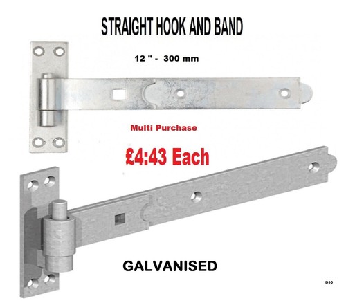 Straight band and - 12",