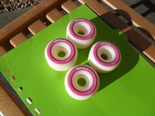 Impala pink 53mm skateboard - pink,