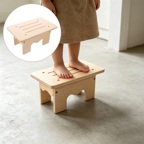 Wood step stool support to - step, up