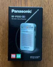 Panasonic RF-P50D Pocket AM/FM Radio Silver RF-P50D  New Boxed