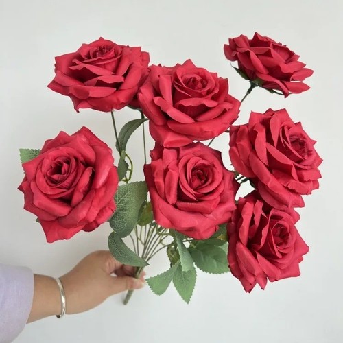 Heads silk rose - 9,