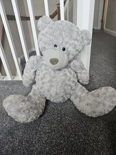 Medium sized grey bear lovely condition, soft toy cuddly bear