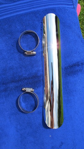 Exhaust heat shield chrome - 12",