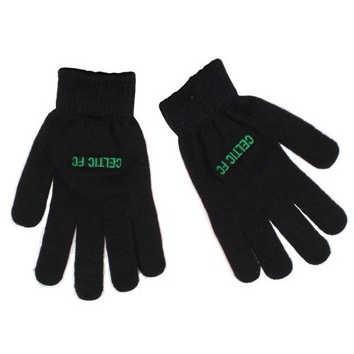 Celtic gloves knitted - gloves, black