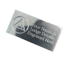 Engraved Silver Masonic Plaque