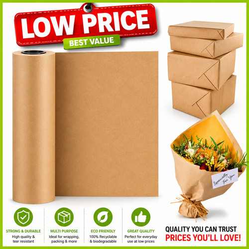 BROWN KRAFT PARCEL PAPER FOR