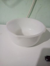 Vintage Sunbeam Glasbake 15 Mixer Bowl  , Milk Glass , Made In U.S.A