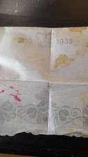 king george v queen mary silver jubilee, napkin