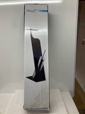 Toilet Roll and Brush Holder Blue Canyon Bathroom Accessories Black Silver