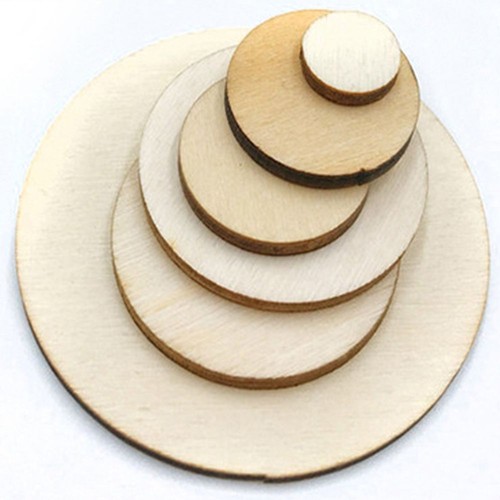 100pcs unfinished round wood - round,