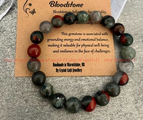 Bloodstone bracelet stretch - bracelet,