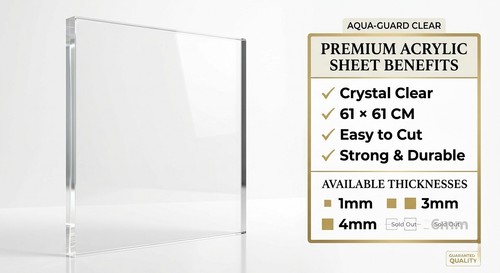 Crystal clear acrylic sheet - sheet, 61