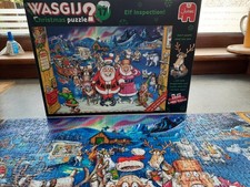 Wasgij 1000-Piece x 2 Jigsaw Puzzle Christmas 17 Elf Inspection