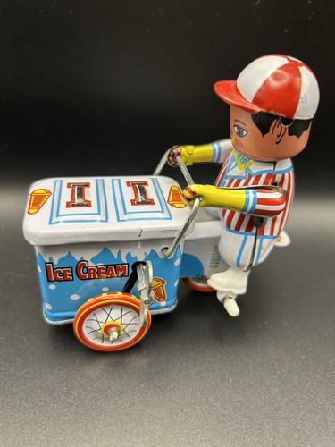 Wind tin ice cream vendor - cream,