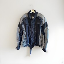 Belstaff Men's Vintage Motorcycle Jacket Size L, Black Grey, Excellent Condition