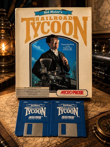 Railroad tycoon big box amiga - tycoon,