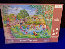 HOP  Pond Dippers 1000 piece jigsaw puzzle good used condition complete