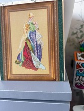 lavender & lace cross stitch