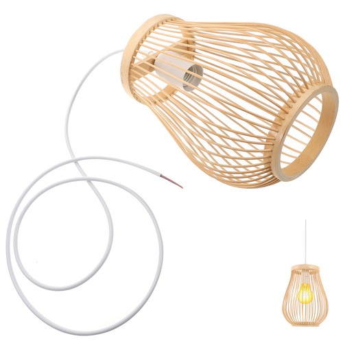 Woven light fixture farmhouse - woven,