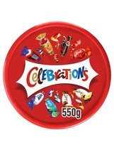 Celebrations chocolate Tubs - 550g x4 pack, Free next day delivery