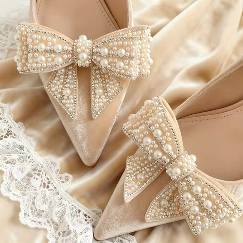 Shoe charm bow design - charm,