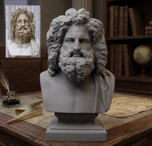 Zeus bust statue greek god - bust,