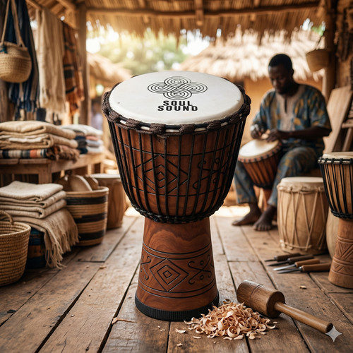 Large 50cm professional djembe - 50cm,