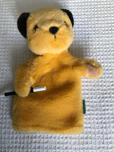 Sooty plush hand - puppet, with